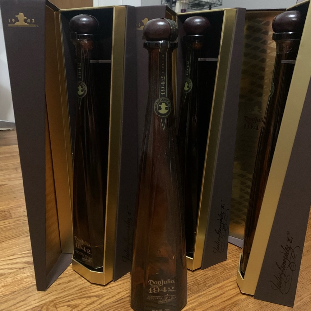 1942 Don Julio tequila bottles 750ml and multiple available (empty)